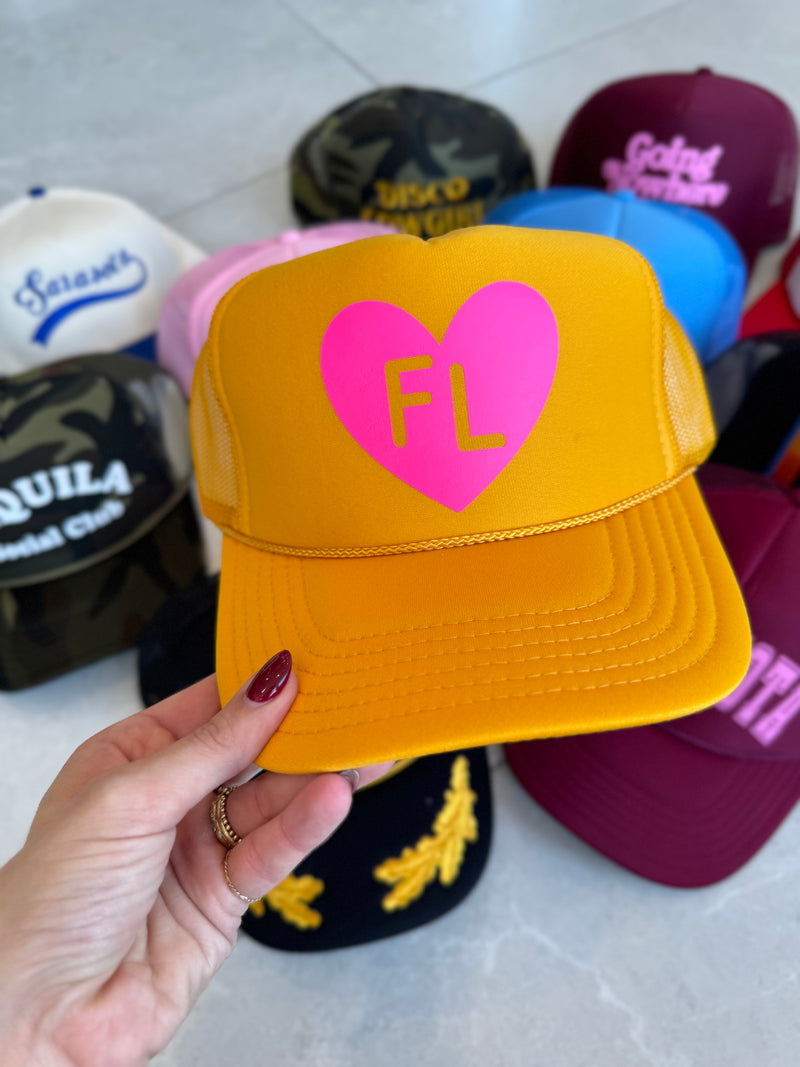 FL Heart Trucker Hat