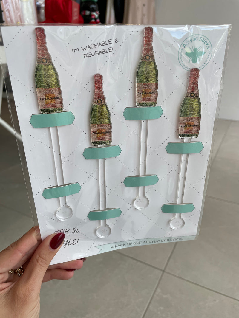 Champagne Acrylic Stir Sticks