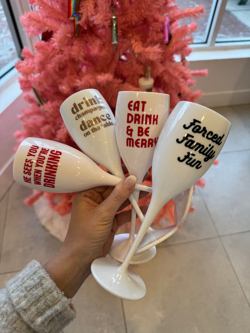 Funny Champagne Flutes