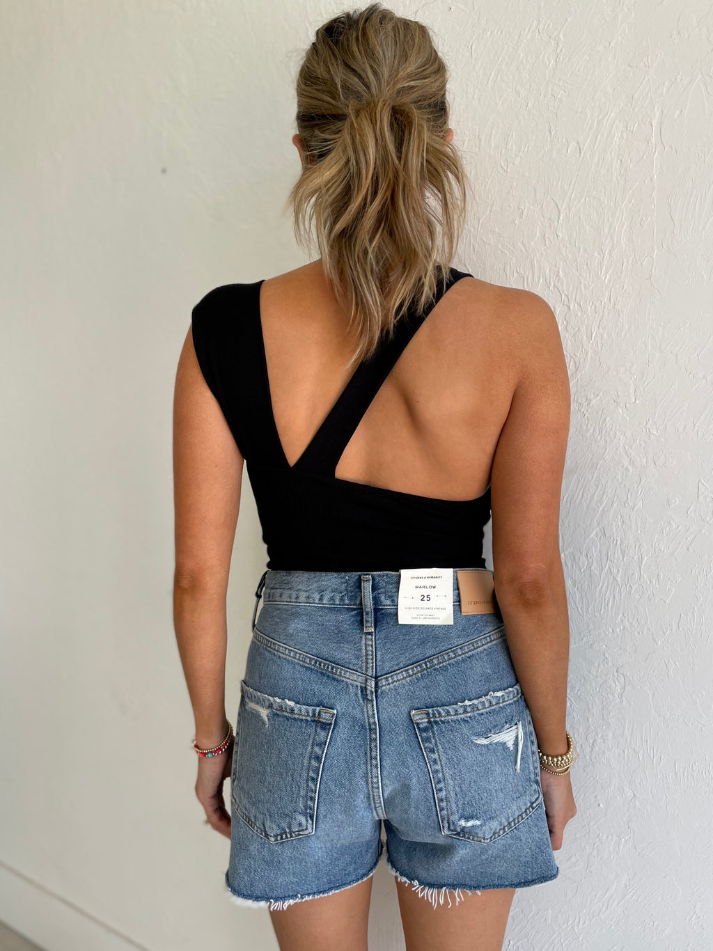 Amee Rib One Shoulder