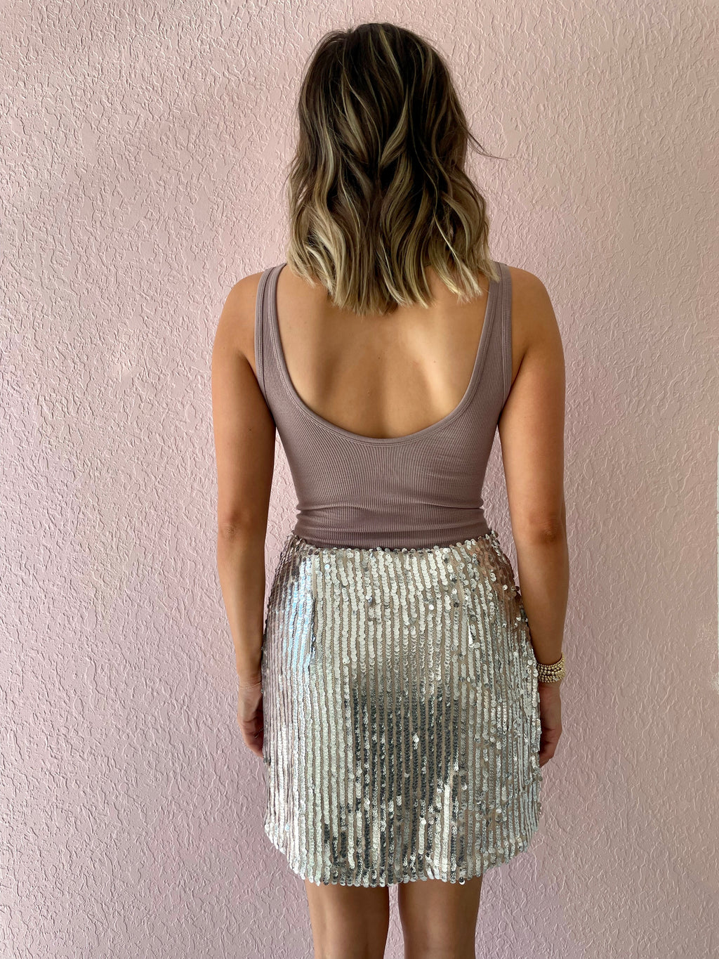 Lucy Sequin Mini Skirt