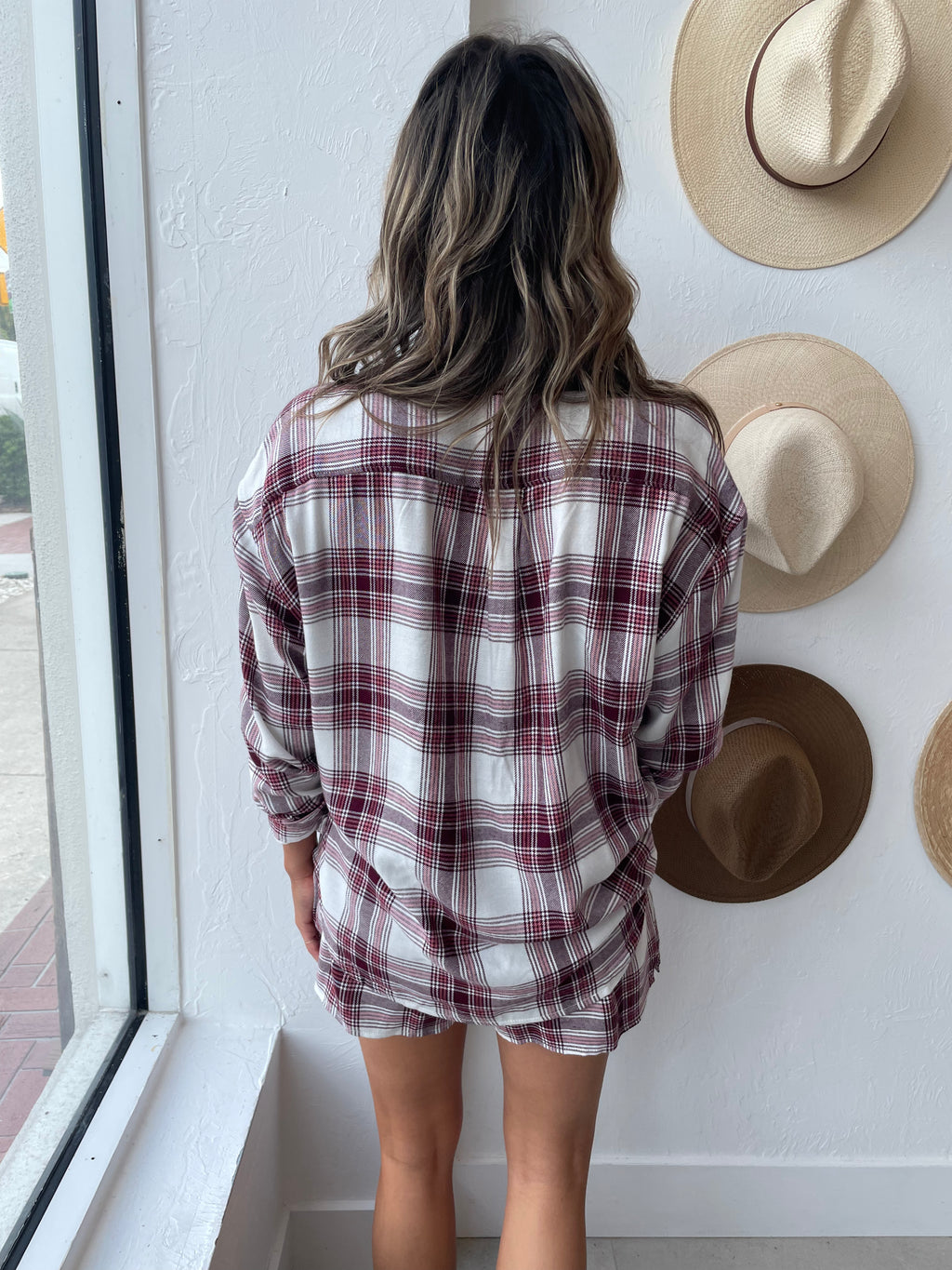 Road Trip Plaid Shirt / Bone