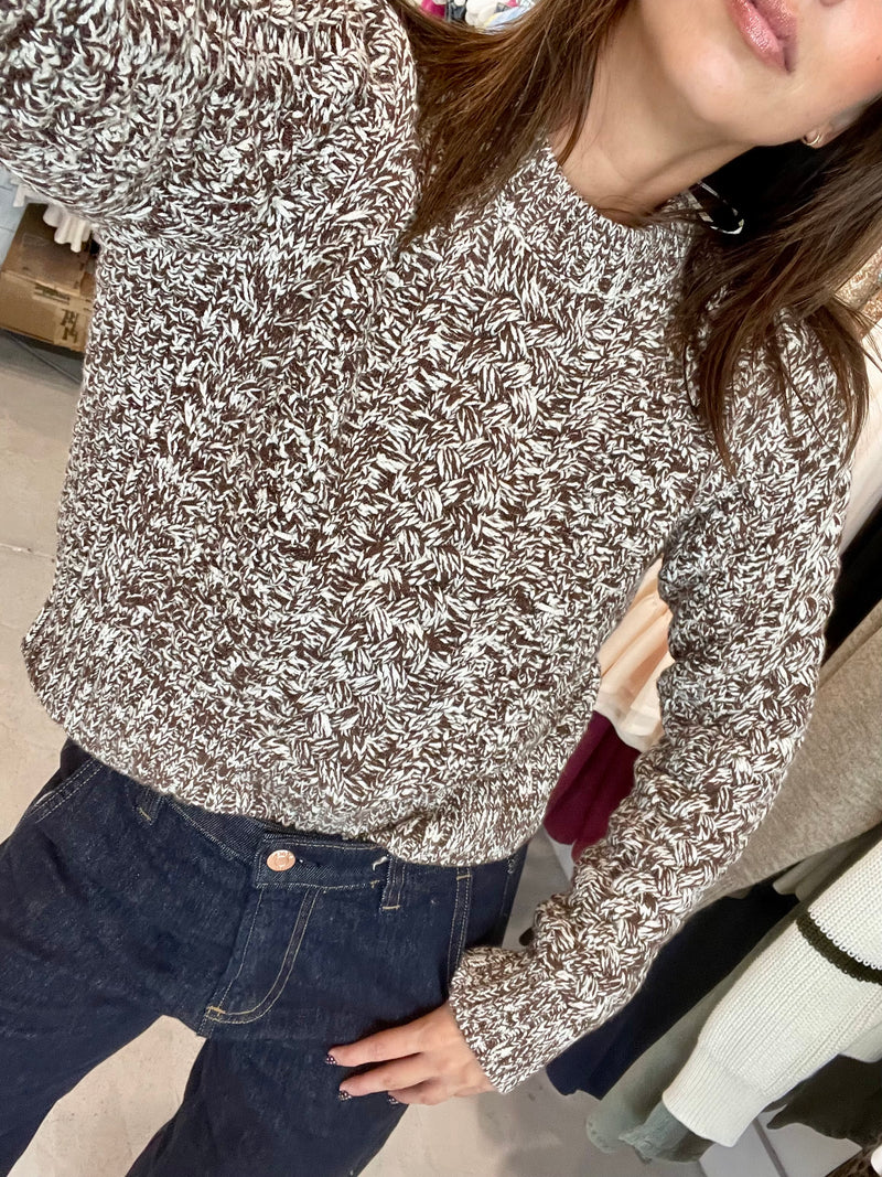 Quinn Shrunken Fisherman Sweater