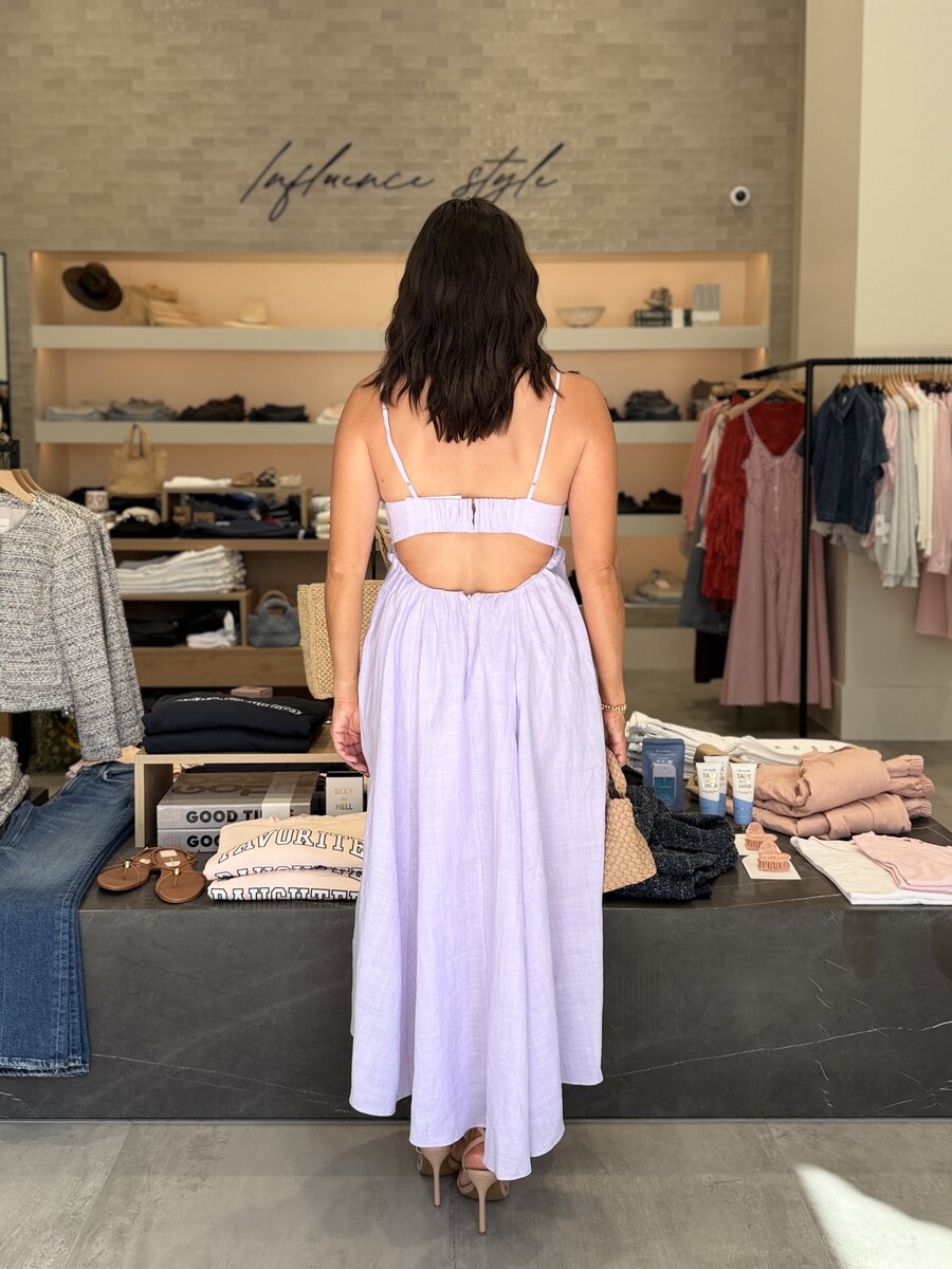 karina grimaldi purple dress Karina Grimaldi Zelle Maxi Dress Navy / L