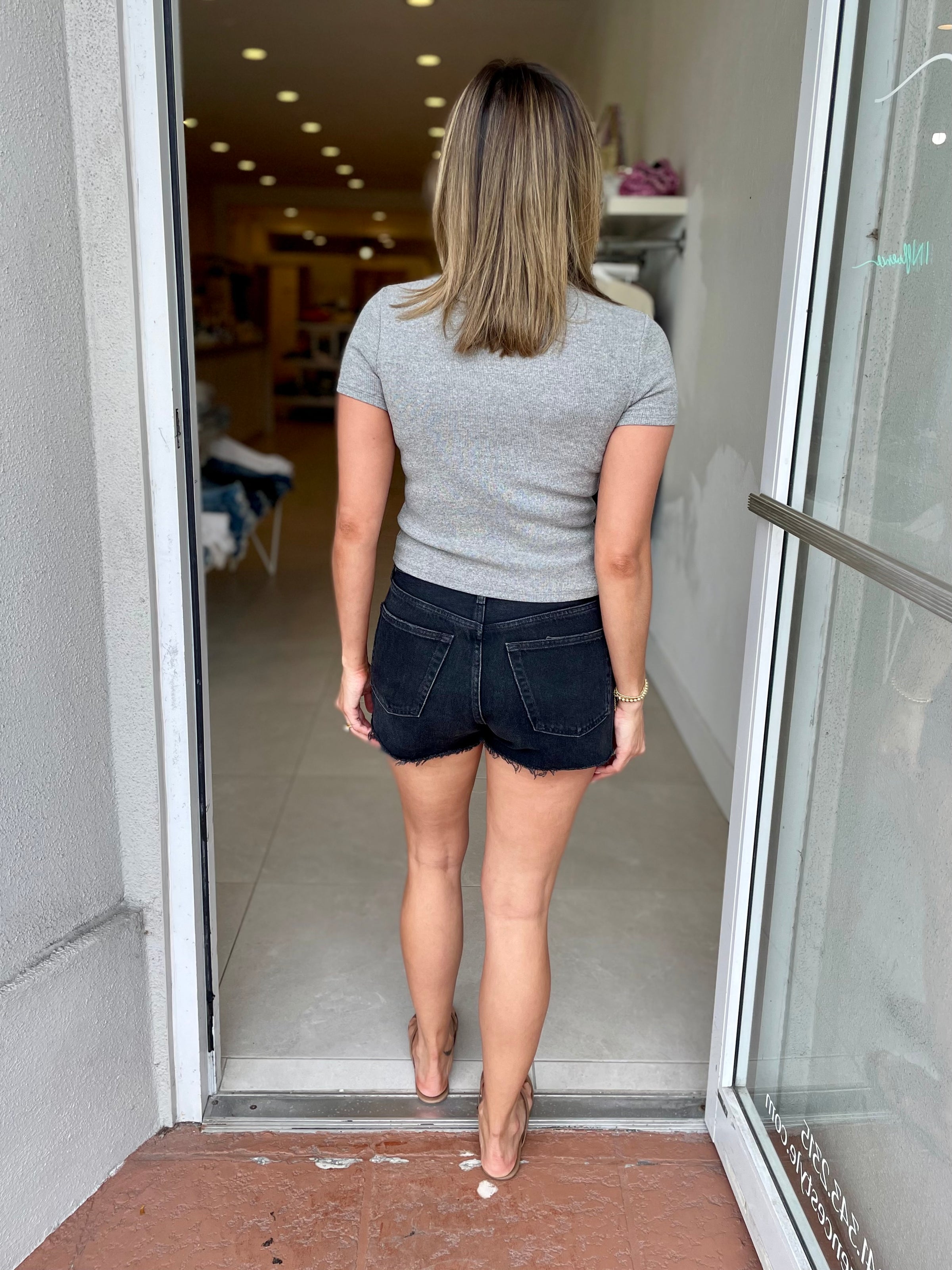 Agolde parker vintage shorts sale