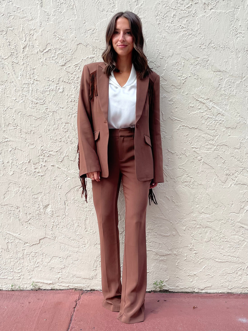 Suede Fringe Cheyanne Blazer