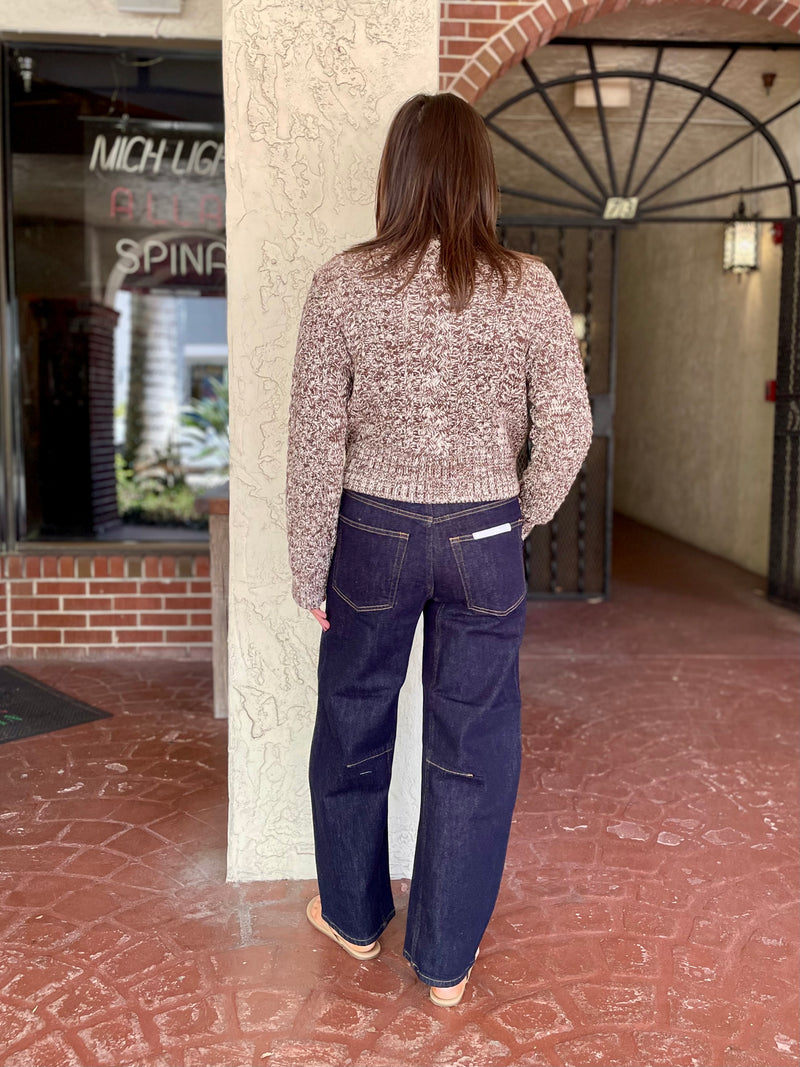 Quinn Shrunken Fisherman Sweater