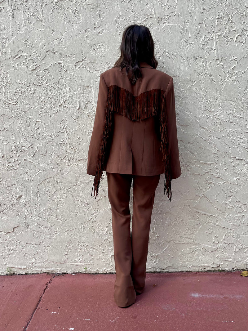 Suede Fringe Cheyanne Blazer