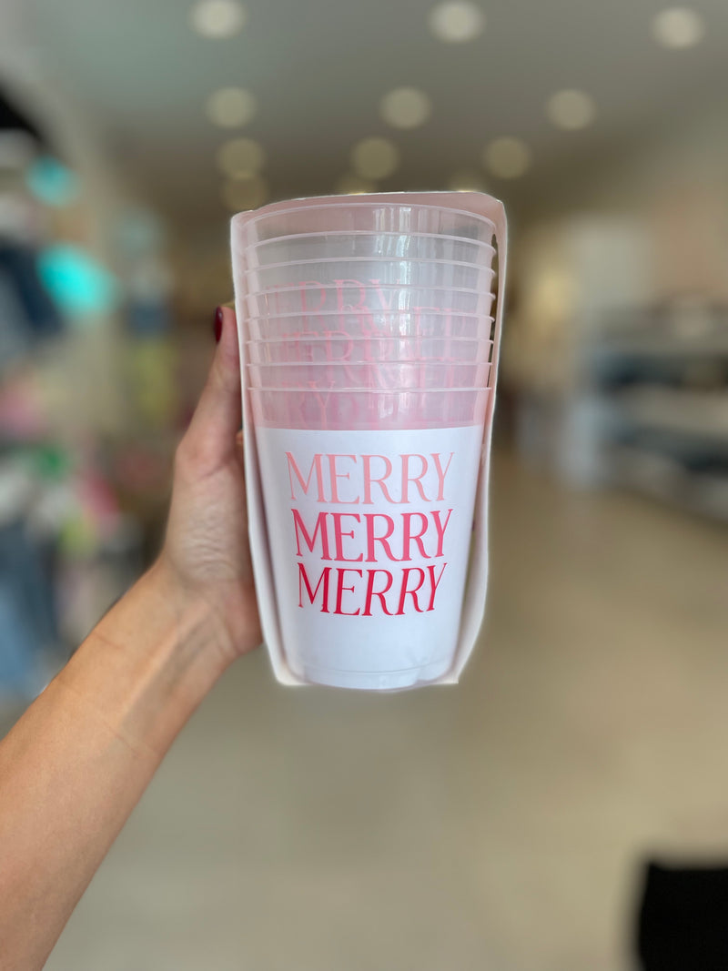 Merry Merry Merry Party Cups