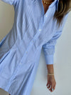 Clemente Pinstripe Poplin Dress