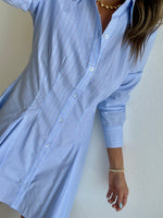 Clemente Pinstripe Poplin Dress