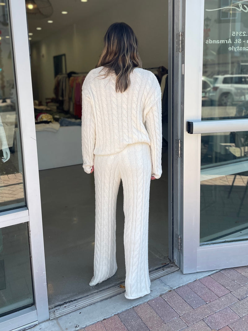Paige Cable Knit Pant