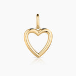 Open Heart Clip Charm