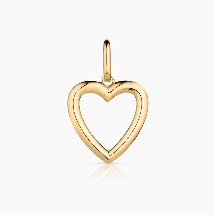 Open Heart Clip Charm