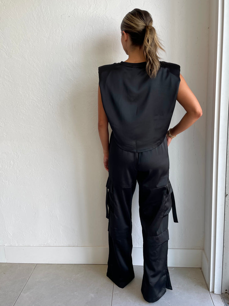 Gianna Pant Shadow Satin