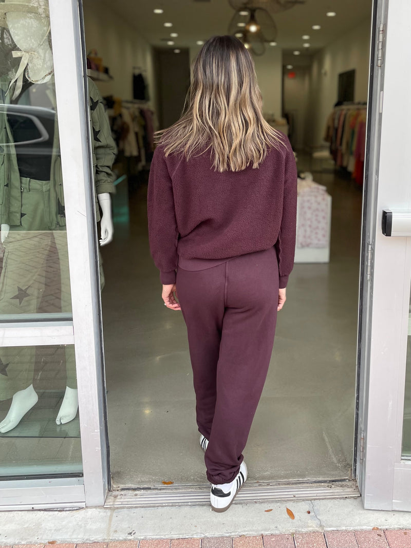 Ziggy Reverse Fleece Shrunken Crew