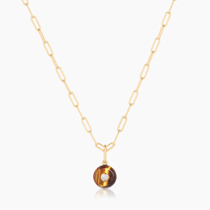 Bon Bon Tigers Eye Charm