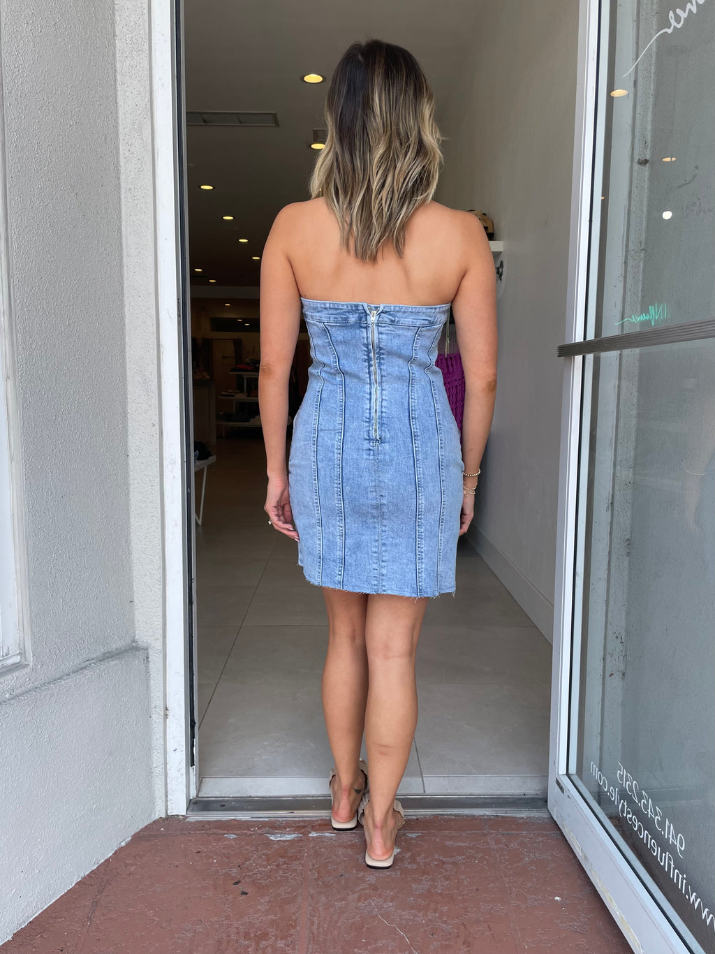 Tabitha Denim Mini Dress