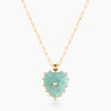 Malene Amazonite Paperclip Necklace