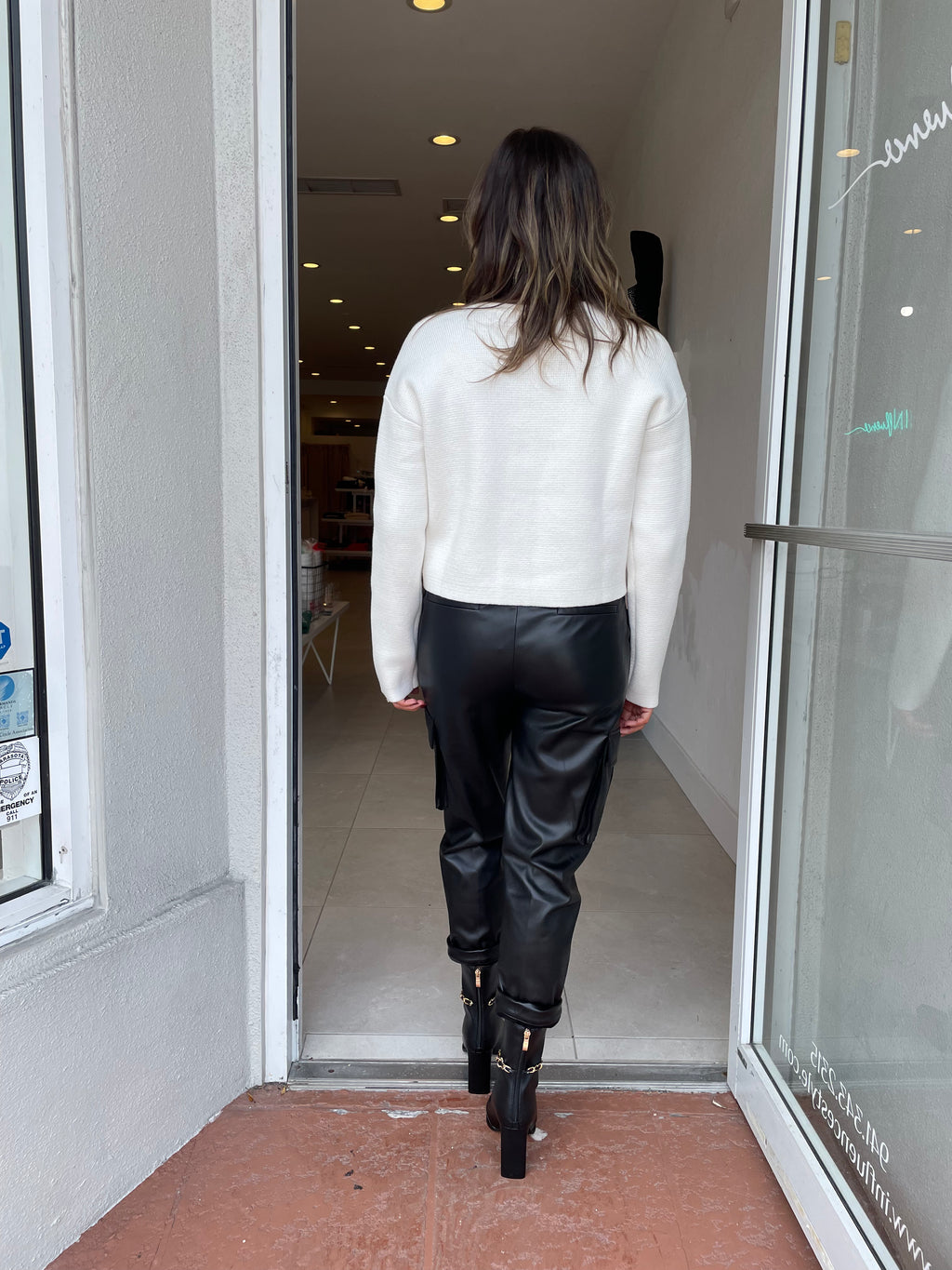 Addy Vegan Leather Pant