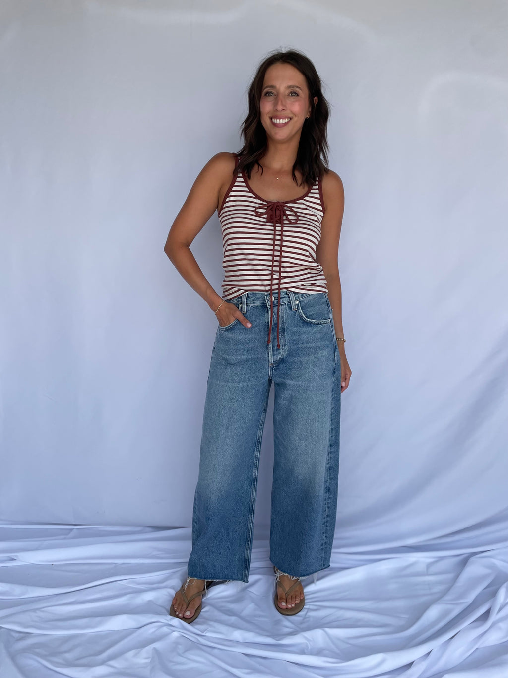 Jill Lace Up Top