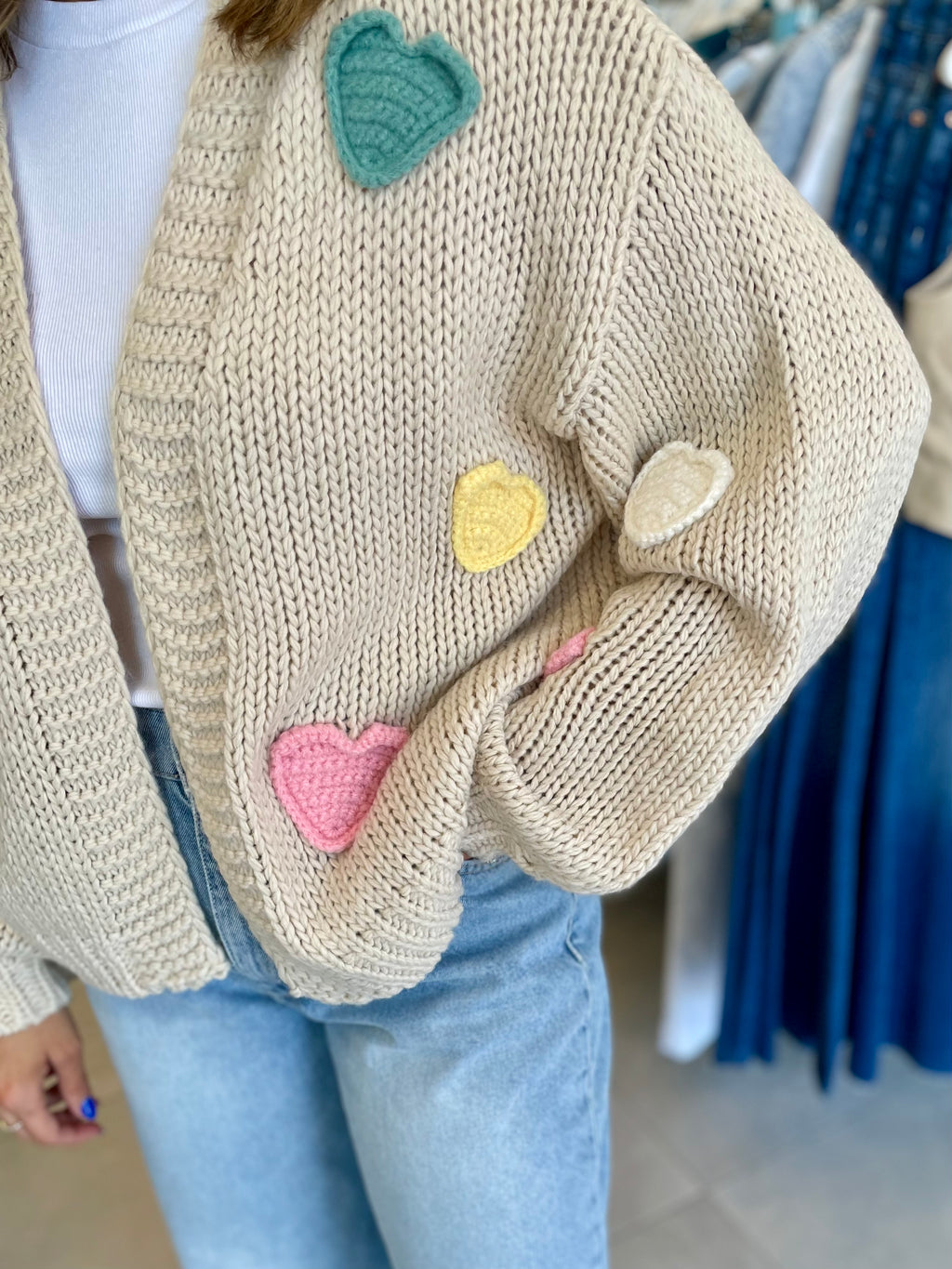 Alina Heart Cardigan