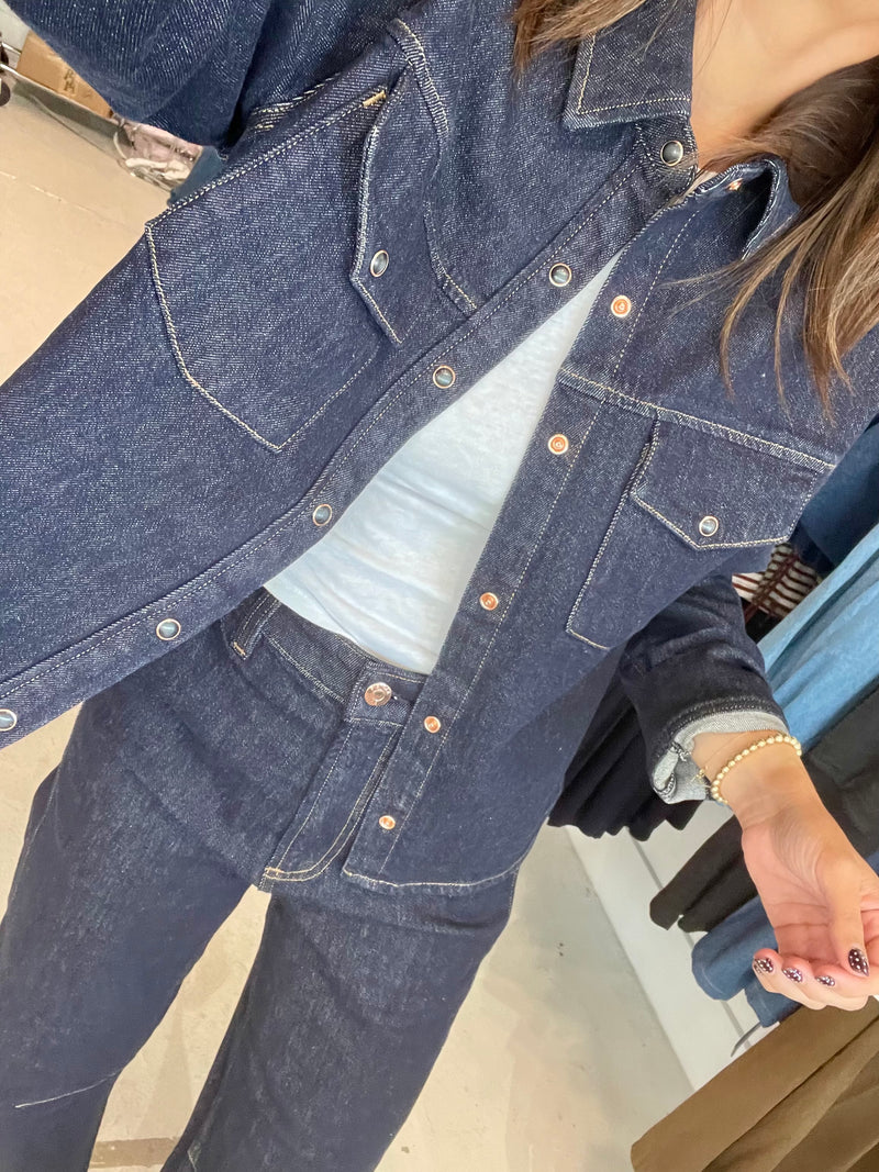 Thea Shrunken Rinse Shirt