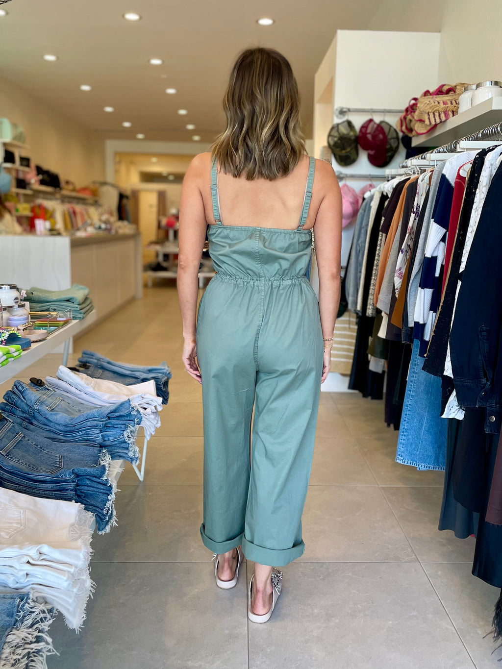 Adela Wide Leg Sleeveless Jumpsuit