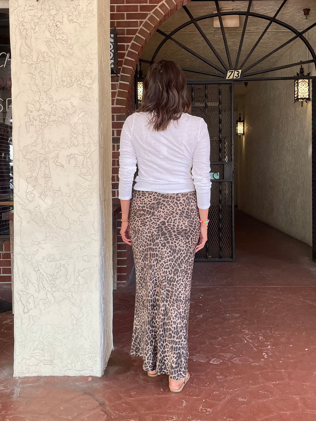 Izabel Leopard Skirt