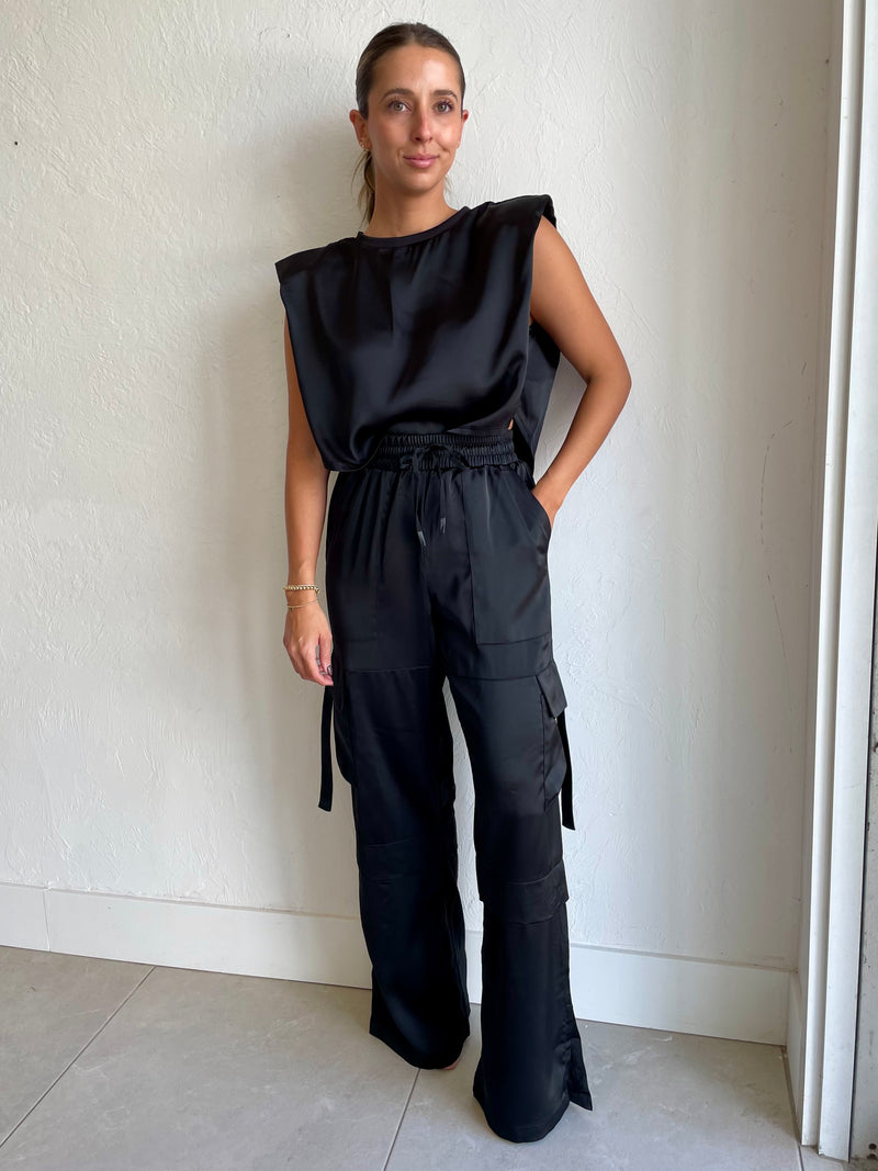 Gianna Pant Shadow Satin