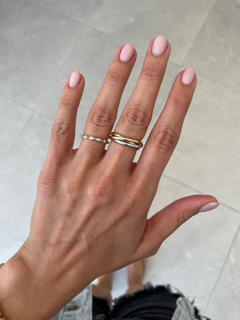 Two Toned Triple Ring