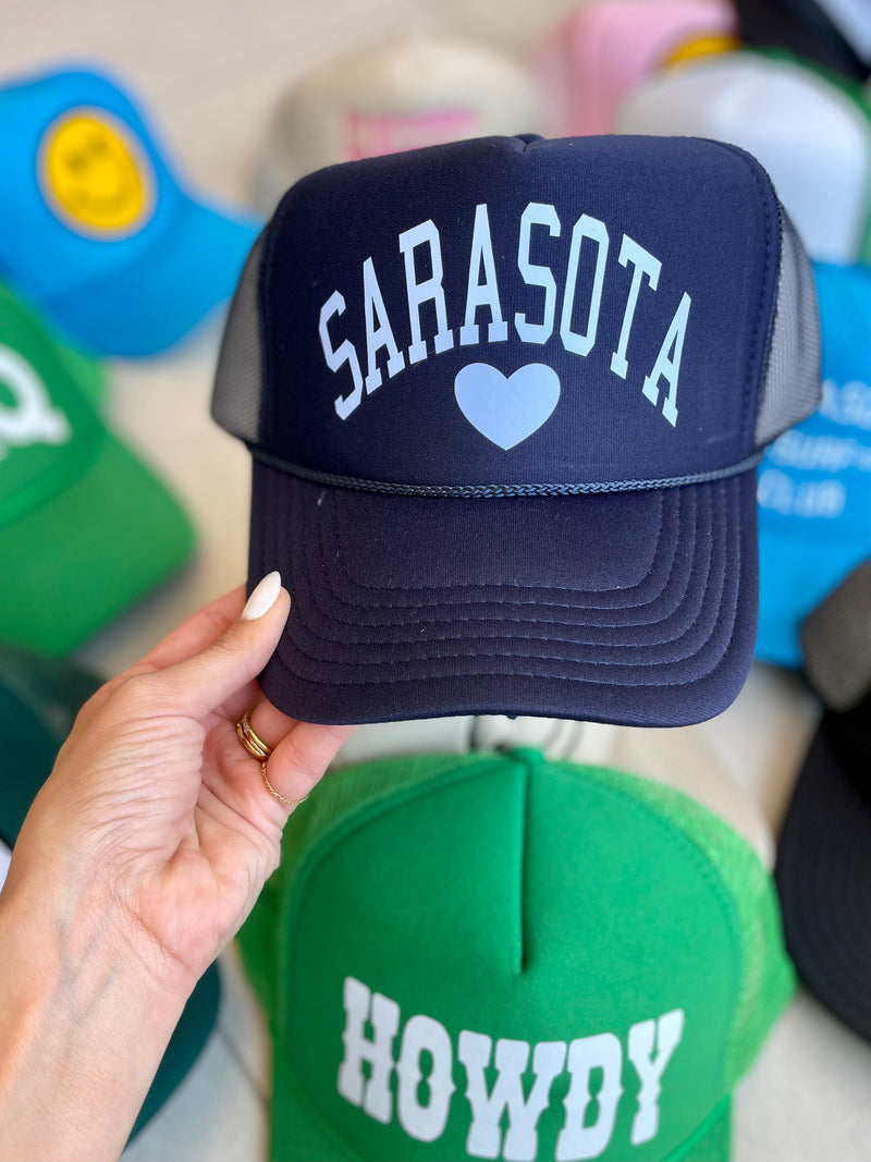 Sarasota Heart Trucker Hat