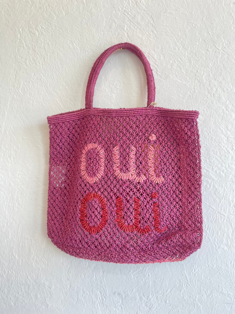 Large Straw Bag / Oui Oui