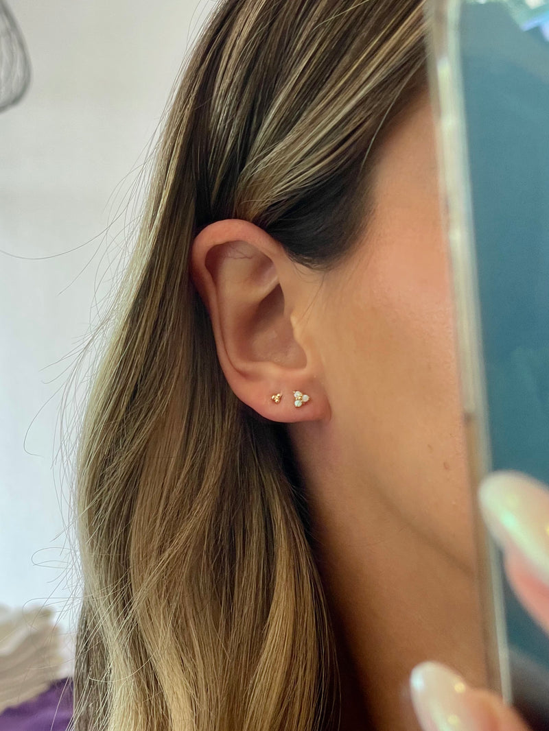 Mini Opal Cluster Post Earring