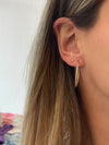 Medium CZ Hoop Earrings