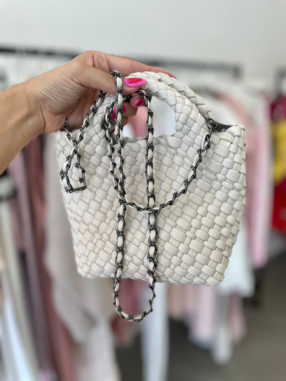 Mini Woven Hobo Bag Influencestyle