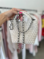 Mini Woven Hobo Bag