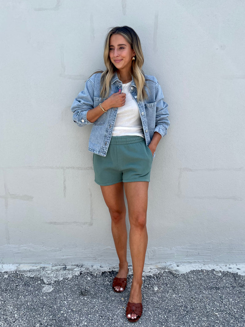 All Day Cropped Denim Jacket