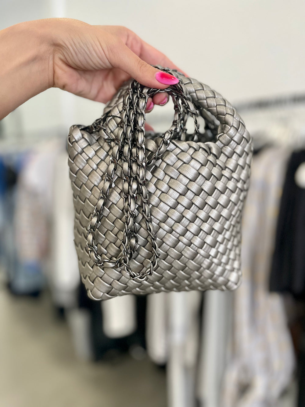 Mini Woven Hobo Bag Influencestyle
