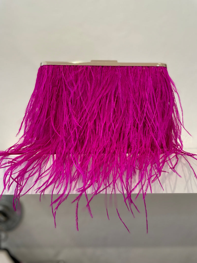 Estelle Feather Clutch