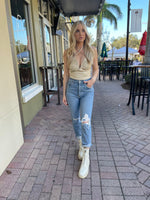 Cleo Faux Leather Bodysuit