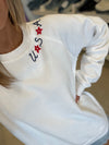 USA Embroidered Sweatshirt / 5 COLORS