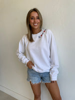 USA Embroidered Sweatshirt / 5 COLORS