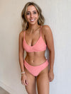 Jessa Bottom / Coral Ribbed