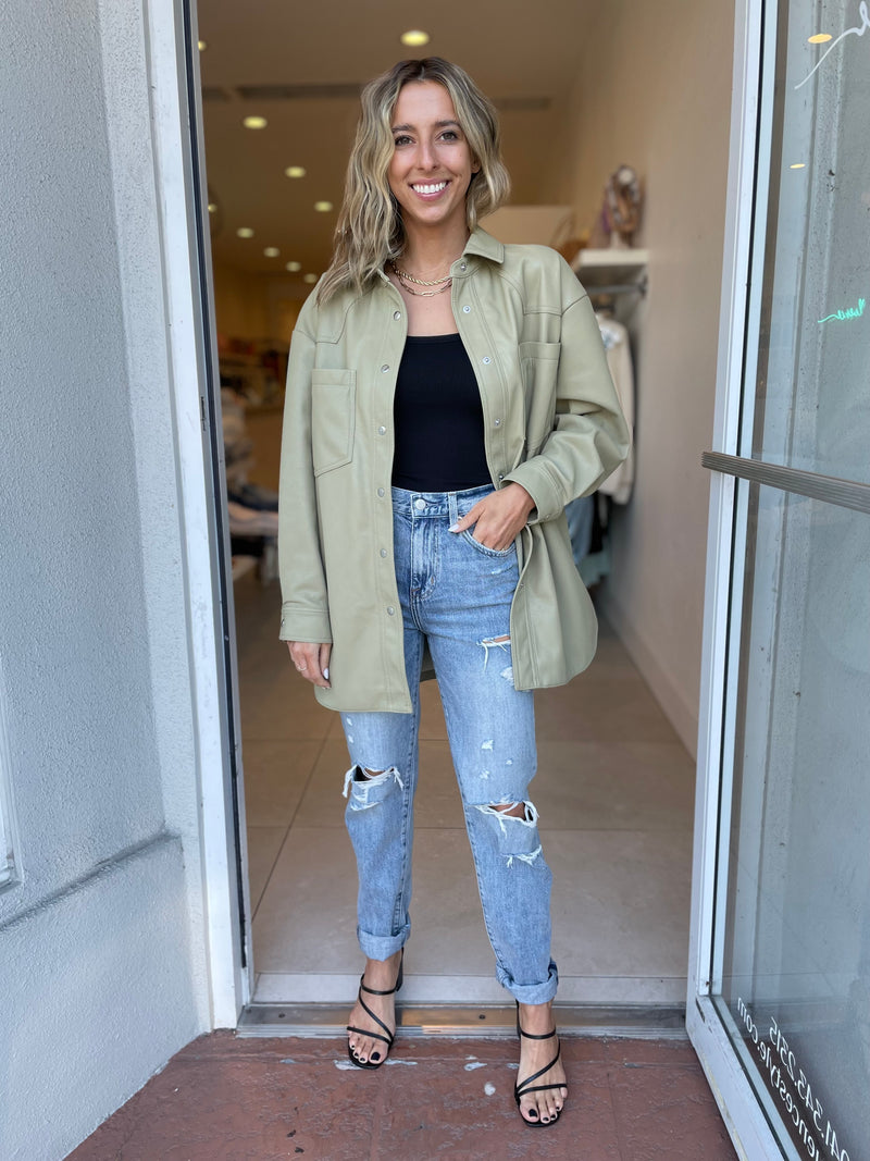 Vegan Leather Jacket