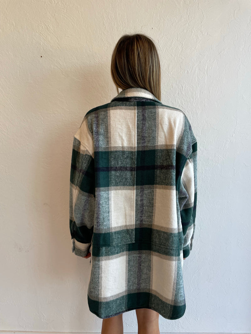 Oversized Wool Jacket / Hunter Green