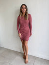 Ruched Sweetheart Dress