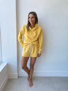 Kokomo Cut Off Hoodie / Honeycomb