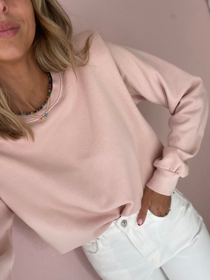 Shoulder Pad Sweatshirt