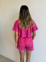 The Charlie Short Eyelet / Hibiscus